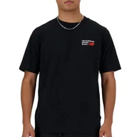 Koszulki sportowe męskie - Koszulka New Balance MT41908BK - czarna - miniaturka - grafika 1