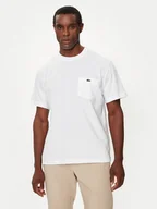Koszulki męskie - Lacoste T-Shirt TH2827 Biały Regular Fit - miniaturka - grafika 1