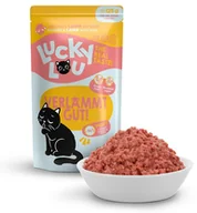 Mokra karma dla kotów - Lucky Lou Lifestage Adult Drób i jagnięcina saszetka 125g - miniaturka - grafika 1
