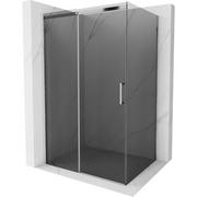 Kabiny prysznicowe - Mexen Omega kabina prysznicowa rozsuwana 140x100 cm, grafit, chrom - miniaturka - grafika 1