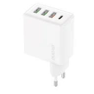 Ładowarki do telefonów - Dudao szybka ładowarka sieciowa 3x USB / USB Typ C PD QC3.0 20W biały (A5H) - miniaturka - grafika 1