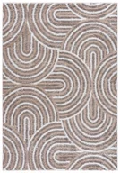 Dywany - Brązowy Wzorzysty Dywan W Nowoczesnym Stylu K4-E67 - miniaturka - grafika 1