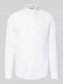 Koszule męskie - koszula casualowa o kroju slim fit z mieszanki bawełny i lnu model 'CAIDENLS SOLID' - miniaturka - grafika 1