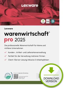 Lexware warenwirtschaft pro 2025 "unbegrenzte Laufzeit" Download System zarządzania towarem 1 lat(a) 09171-2039 - Programy finansowe i kadrowe - miniaturka - grafika 1