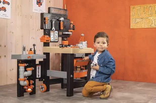Smoby Black+Decker Mega warsztat 3w1 - Mały majsterkowicz - miniaturka - grafika 5