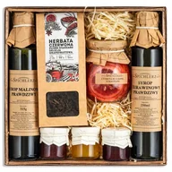 Herbata - Zestaw KOSZ PREZENTOWY upominek herbata syrop SUPER JAKOŚĆ - miniaturka - grafika 1