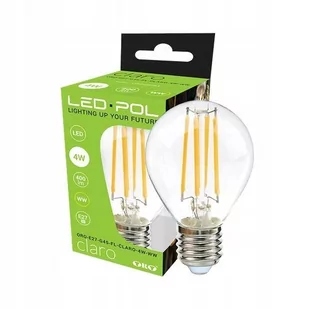 Żarówka Filament LED ORO-E27-G45-FL-CLARO-4W-WW - Żarówki LED - miniaturka - grafika 1