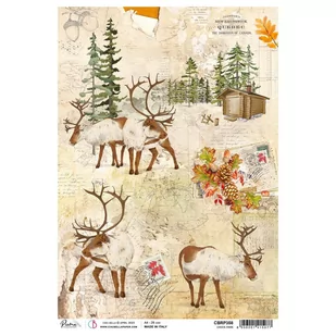 PAPIER RYŻOWY A4 CREEK PARK Ciao Bella - Decoupage - miniaturka - grafika 1