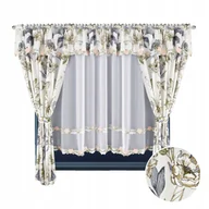 Firany - FIRANA GOTOWA WOAL 400x160 FIRANA KOLOROWA ZASŁONA NA POJEDYNCZY KARNISZ - miniaturka - grafika 1