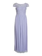 Sukienki - Vila Damska sukienka VIULRICANA S/S V-Neck Maxi Dress/BM/DC, Kentucky Blue, 38, Kentucky Blue, 38 - miniaturka - grafika 1
