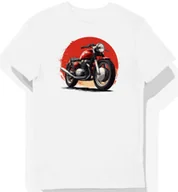 Koszulki męskie - Koszulka męska biała z klasycznym motocyklem CB750 S - miniaturka - grafika 1