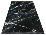 Dywany - Czarny dywan w nowoczesne wzory P2-B77 - miniaturka - grafika 1