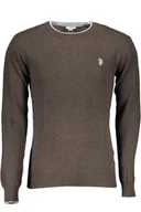 Portfele - BRĄZOWA SWETER MĘSKI US POLO - miniaturka - grafika 1