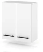 Szafki kuchenne - szafka kuchenna wisząca modułowa z uchwytami duża 60cm spremium biały mat - miniaturka - grafika 1