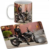 Podkładki pod mysz - Zestaw Kubek + Podkładka - Motocykl - Prezent Wiele Wzorów + Imię - miniaturka - grafika 1