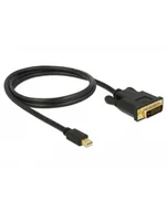 Kable komputerowe i do monitorów - Delock Mini DisplayPort DVI 1m Czarny (83988) - miniaturka - grafika 1