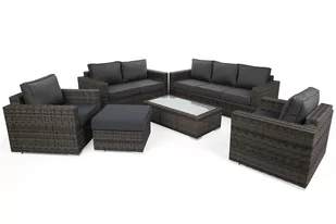 Meble ogrodowe technorattanowe Perugia Olive / Grey - Meble ogrodowe - miniaturka - grafika 3