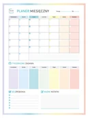 Magnesy - Planer miesięczny magnetyczny na lodówkę, 60 x 45 cm - miniaturka - grafika 1