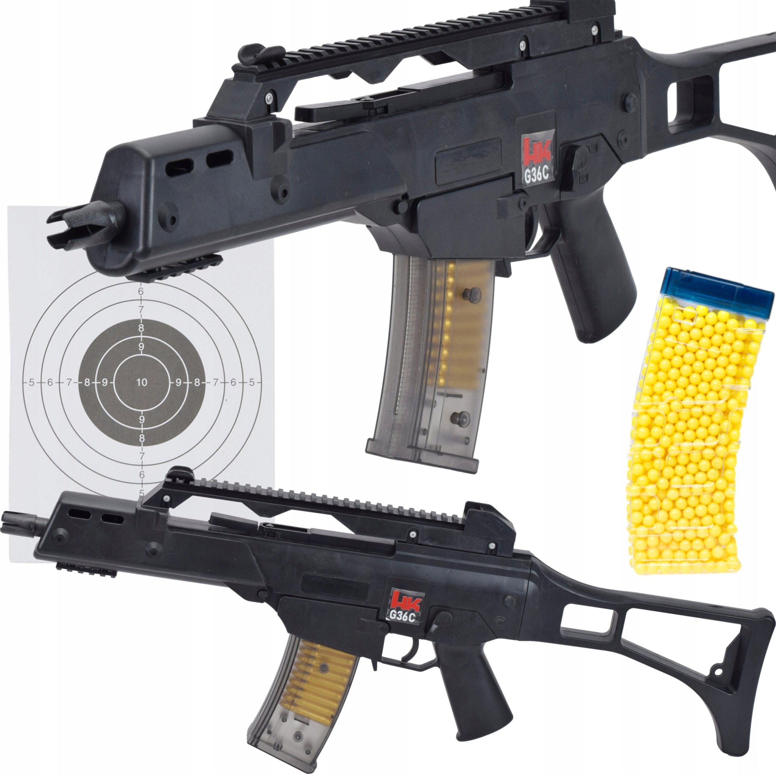 Skleplolki KARABIN NA KULKI PLASTIKOWE BB PISTOLET ASG MASZYNOWY REPLIKA LUNETA GRATIS