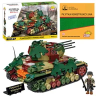 Klocki - KLOCKI COBI 2593 czołg FLAKPANZER IV WIRBELWIND EX. HC WW2 1195 El. + PŁYTKA - miniaturka - grafika 1