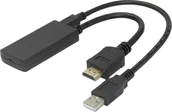 Złącza, przejściówki, adaptery - Deltaco Adapter AV DisplayPort adapteris DELTACO, HDMI – USB-C Alt.Mode , 4K/60Hz / 1902012 - miniaturka - grafika 1