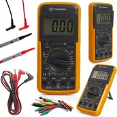 Pozostałe akcesoria do uprawy roślin - Profesjonalny Miernik Prądu Multimetr Cyfrowy Elektryczny Tester + Bateria - miniaturka - grafika 1