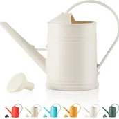 Konewki - Biała, jednoczęściowa konewka do roślin doniczkowych, 14" gł. x 5,5" szer. x 9" wys., doniczka do kwiatów, plastikowa konewka do roślin - miniaturka - grafika 1