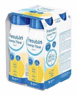 FRESENIUS KABI Fresubin Energy Fibre Drink o smaku bananowym 4 x 200 ml - Żywienie medyczne - miniaturka - grafika 1