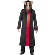 Halloween - Smiffys Mens oficjalna Saw Movie Pig Halloween Fancy Dress Costume, m, czarny 20494M - miniaturka - grafika 1