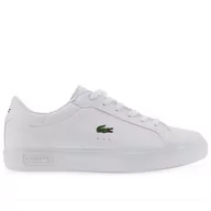 Trampki damskie - Buty Lacoste Powercourt 741SUJ0014-21G - białe - miniaturka - grafika 1