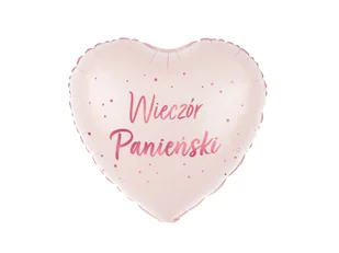 Balon foliowy serce Wieczór Panieński - 45 cm - 1 szt. - Wieczór panieński i kawalerski - miniaturka - grafika 1