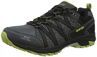Hi-Tec Męskie buty trekkingowe Serra Trail Charcoal/Chartreuse UK7, 7 UK - Buty trekkingowe męskie - miniaturka - grafika 1