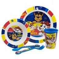 Zestawy naczyń dla dzieci - Paw Patrol Psi Zestaw Naczyń Miska Talerz Sztućce - miniaturka - grafika 1