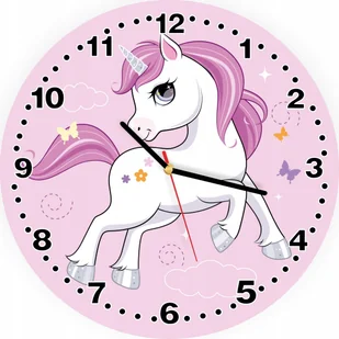 naSciane Zegar dla dzieci kucyk jedorożec PONY konik - Wyposażenie pokoiku dziecięcego - miniaturka - grafika 1