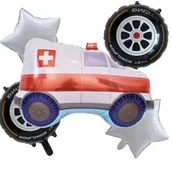 Balony i akcesoria - BALONY FOLIOWE ZESTAW KARETKA POGOTOWIE RATUNKOWE PARTY PRZYJĘCIE URODZINY - miniaturka - grafika 1