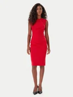 Sukienki - Rinascimento Sukienka koktajlowa CFC0125332003 Czerwony Slim Fit - miniaturka - grafika 1