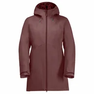 Kurtki damskie - Damski płaszcz Jack Wolfskin HEIDELSTEIN INS JKT W red ochre - L - miniaturka - grafika 1