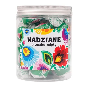 KARMELKI NADZIANE O SMAKU MIĘTY - ŁOWICKIE BIAŁE 150g FOLKSTAR - Cukierki - miniaturka - grafika 1