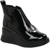 Botki damskie - Botki Na Koturnie S.Barski MR880-136 Black Czarne - S.BARSKI - miniaturka - grafika 1