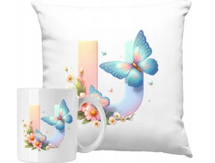 ZESTAW PODUSZKA + KUBEK Motylek Motyl Litera Alfabet U Pomysł na Prezent - Gadżety dla niej i dla niego ZESTAW PODUSZKA + KUBEK Motylek Motyl Litera Alfabet U Pomysł na Prezent - Gadżety dla niej i dla niego - miniaturka - grafika 1