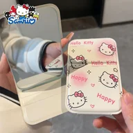 Lusterka do makijażu - TEMU Mini składany lusterko Sanrio dla kociuszka - Dwustronne, i przenośne lusterko do makijażu z uroczymi wzorami postaci - Idealne do podróży i na - miniaturka - grafika 1