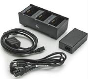 Artykuły biurowe - 3 slot battery charger; ZQ600, QLn and ZQ500 Series; Includes power supply and EU power cord - miniaturka - grafika 1
