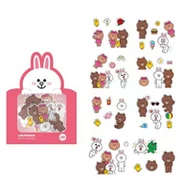 Zabawki kreatywne - Grupo Erik Editores Grupo Erik Editores LINE3328 Naklejki Deco Line Friends LINE3328 - miniaturka - grafika 1