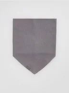 Apaszki i szaliki damskie - Reserved - Bawełniany komin z naszywką - ciemnoszary - miniaturka - grafika 1