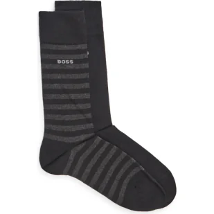 BOSS BLACK Skarpety 2-pack 2P RS Stripe CC - Skarpetki męskie - miniaturka - grafika 1