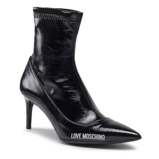 Botki damskie - Botki LOVE MOSCHINO - JA21197G1FIIZ000 Nero - grafika 1