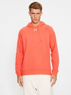 Bluzy męskie - Under Armour Bluza Ua Rival Fleece Hoodie 1379757 Czerwony Loose Fit - miniaturka - grafika 1