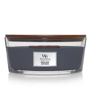 WoodWick Indigo SuedeElipsa 453,6g | 1694643E - Świece - miniaturka - grafika 1