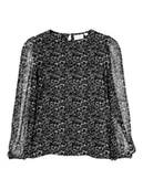 Bluzki damskie - Vila Bluzka "Falia" w kolorze czarno-białym - miniaturka - grafika 1