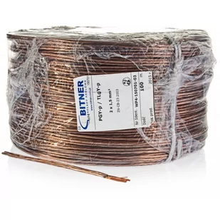 PRZEWÓD GŁOŚNIKOWY BITNER BiTsound PGY-p (TLgY) 2x1mm2 ROLKA 100m. - Przewody elektryczne - miniaturka - grafika 1